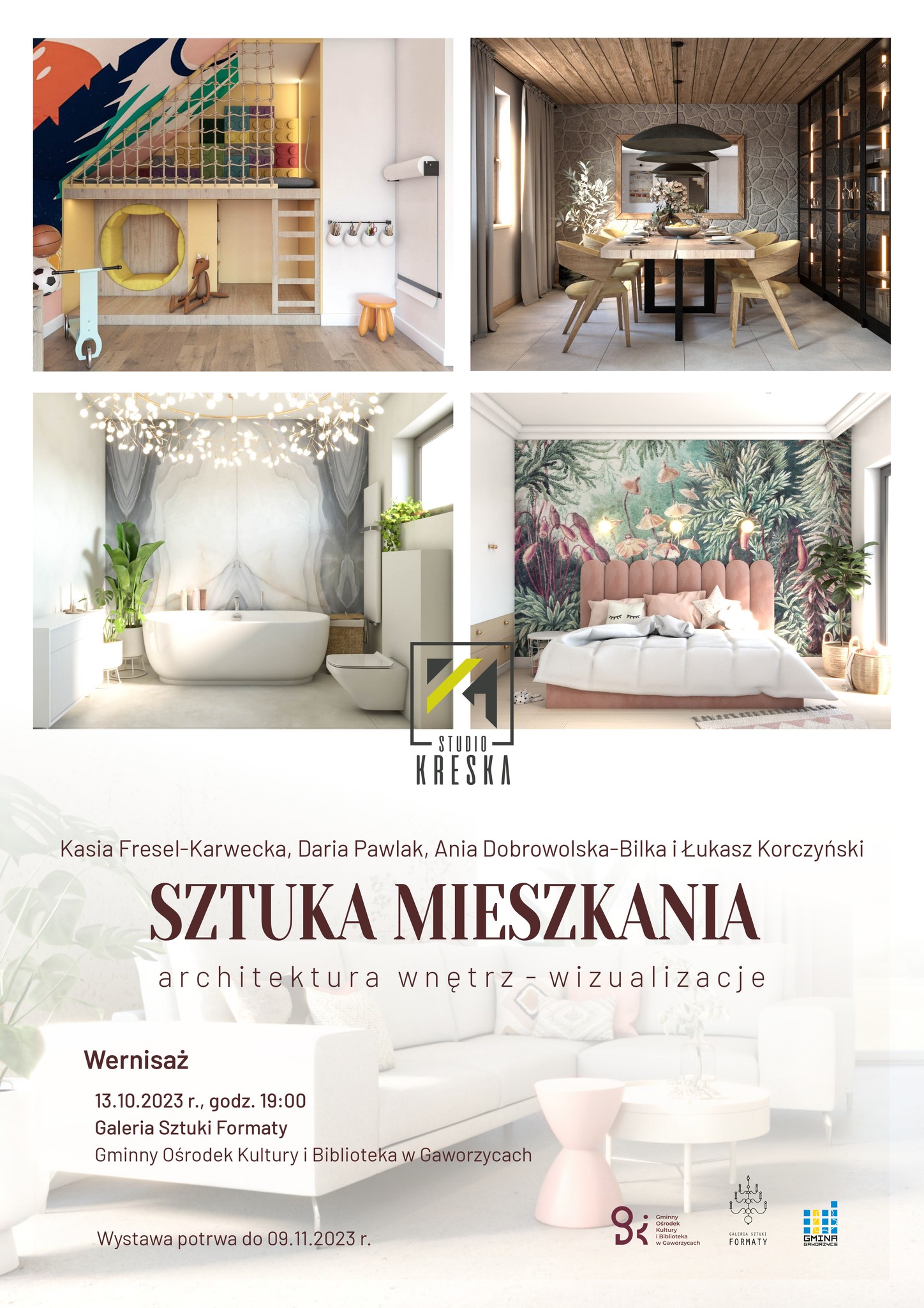 Plakat przedstawia wizualizacje 