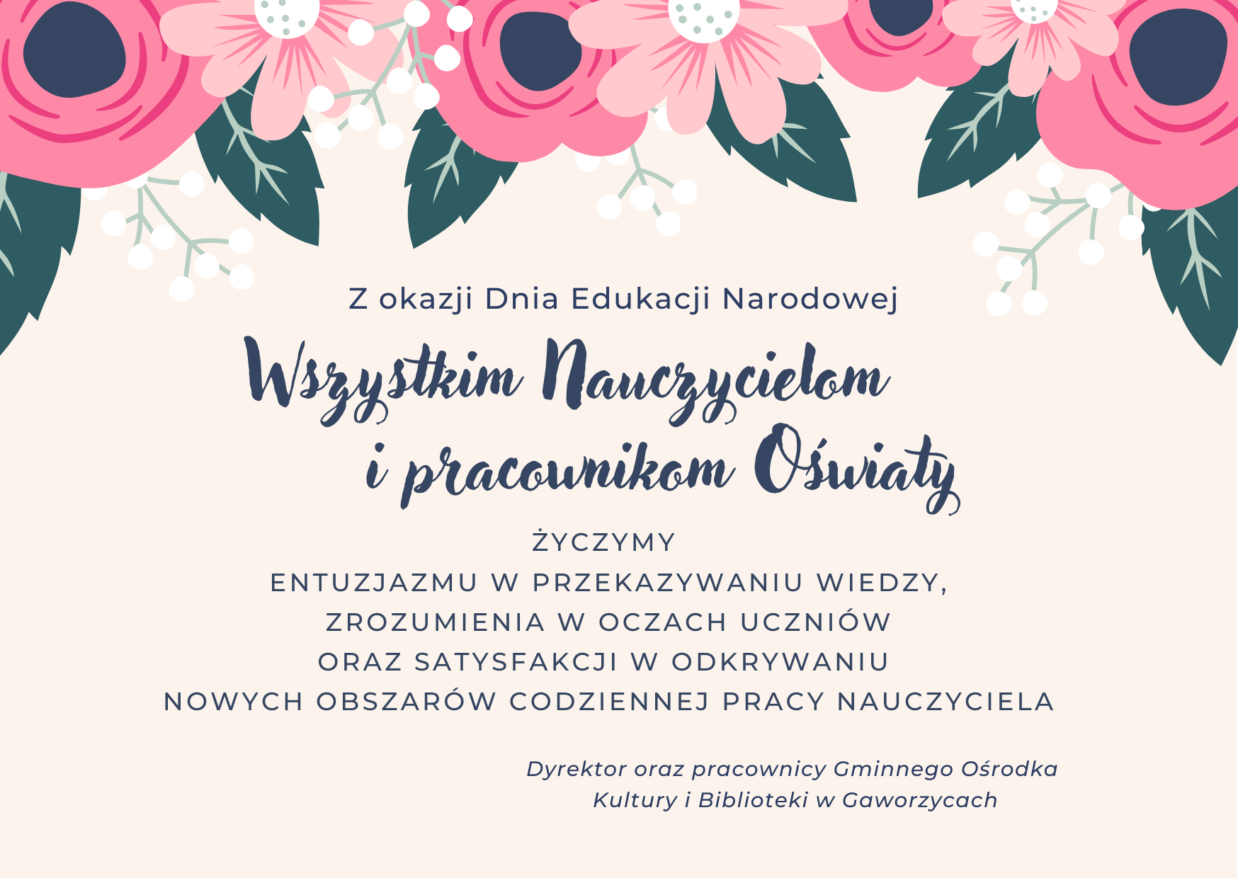 życzenia dzień Edukacji Narodowej