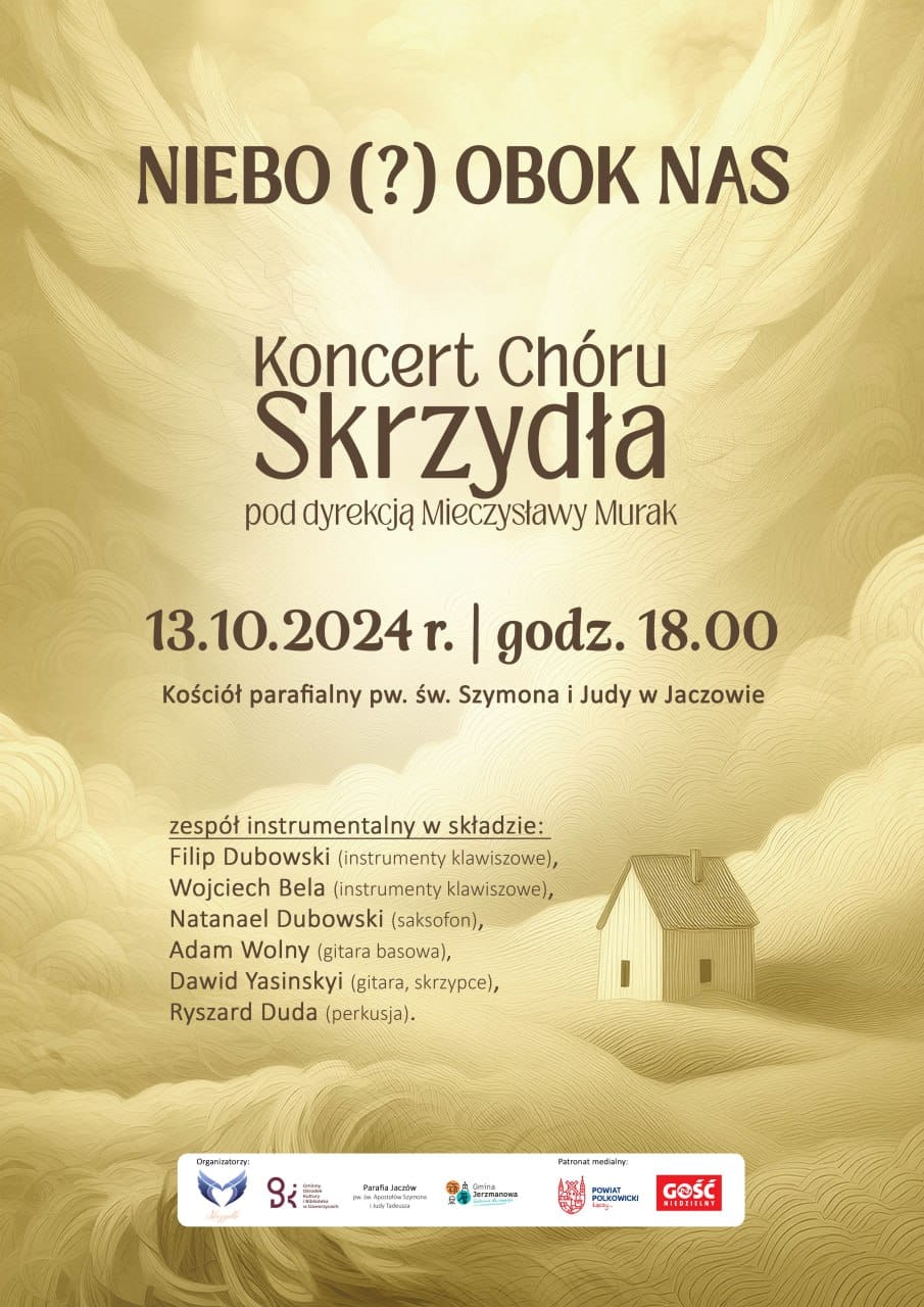 Plakat informujący o&nbsp;występie ch&oacute;ru