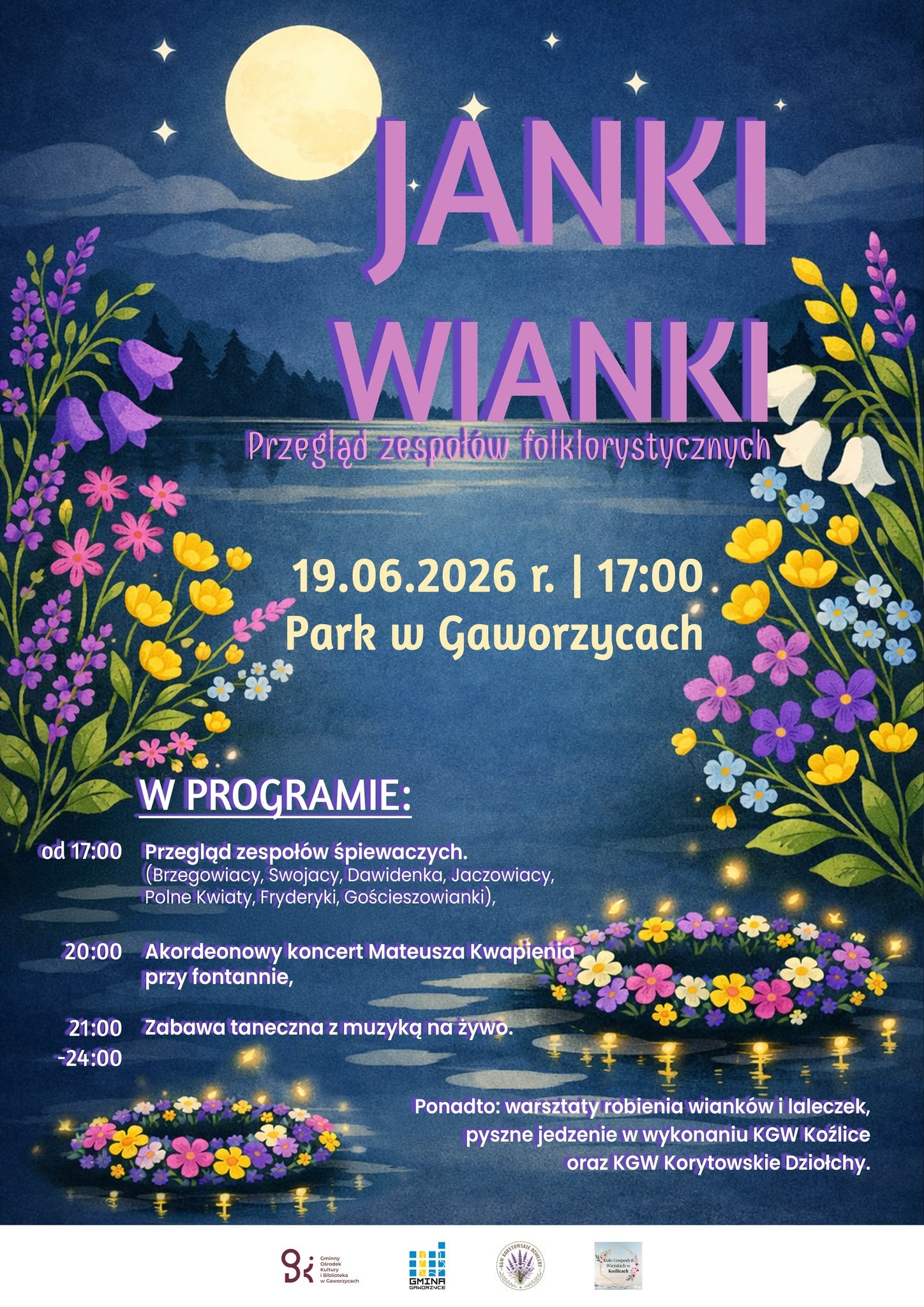 Plakat informujący o&nbsp;wydarzeniu Janki Wianki