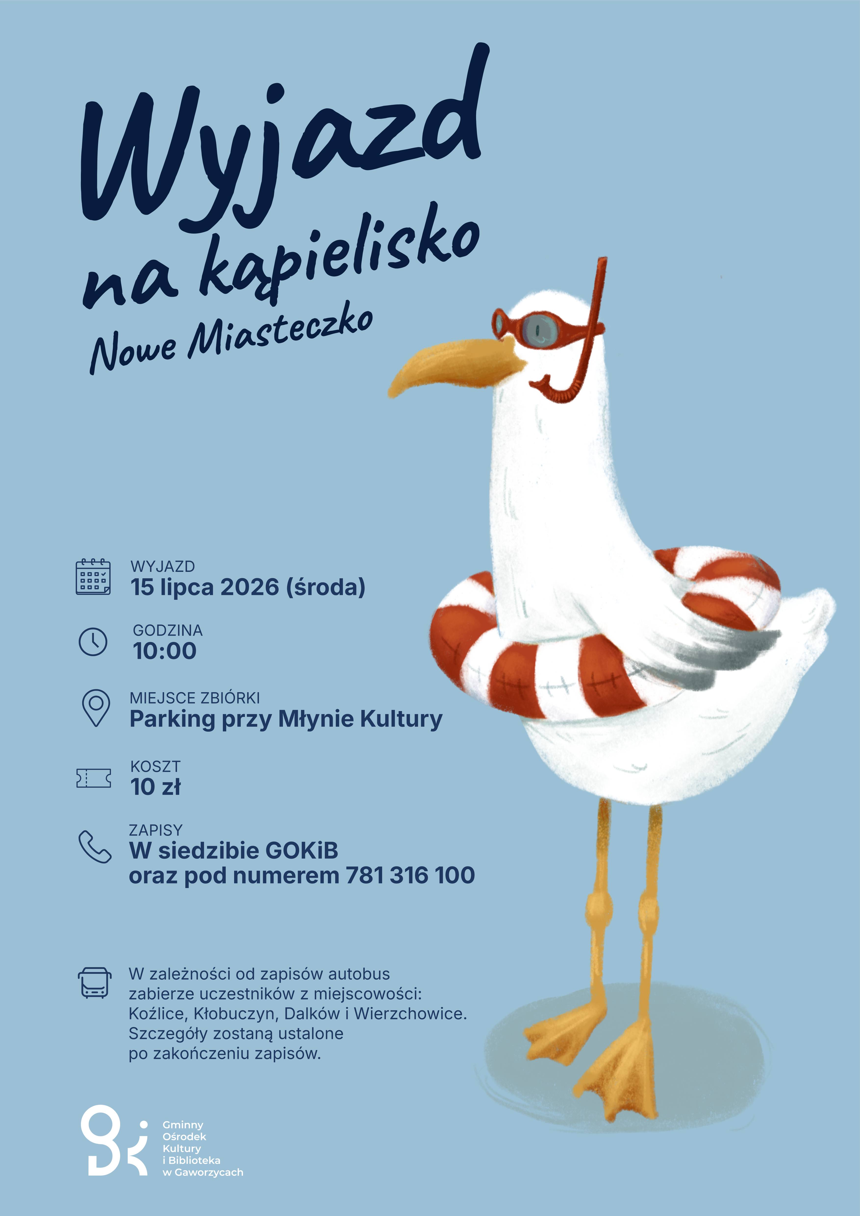 Wyjazd na&nbsp;kąpielisko do Nowego Miasteczka