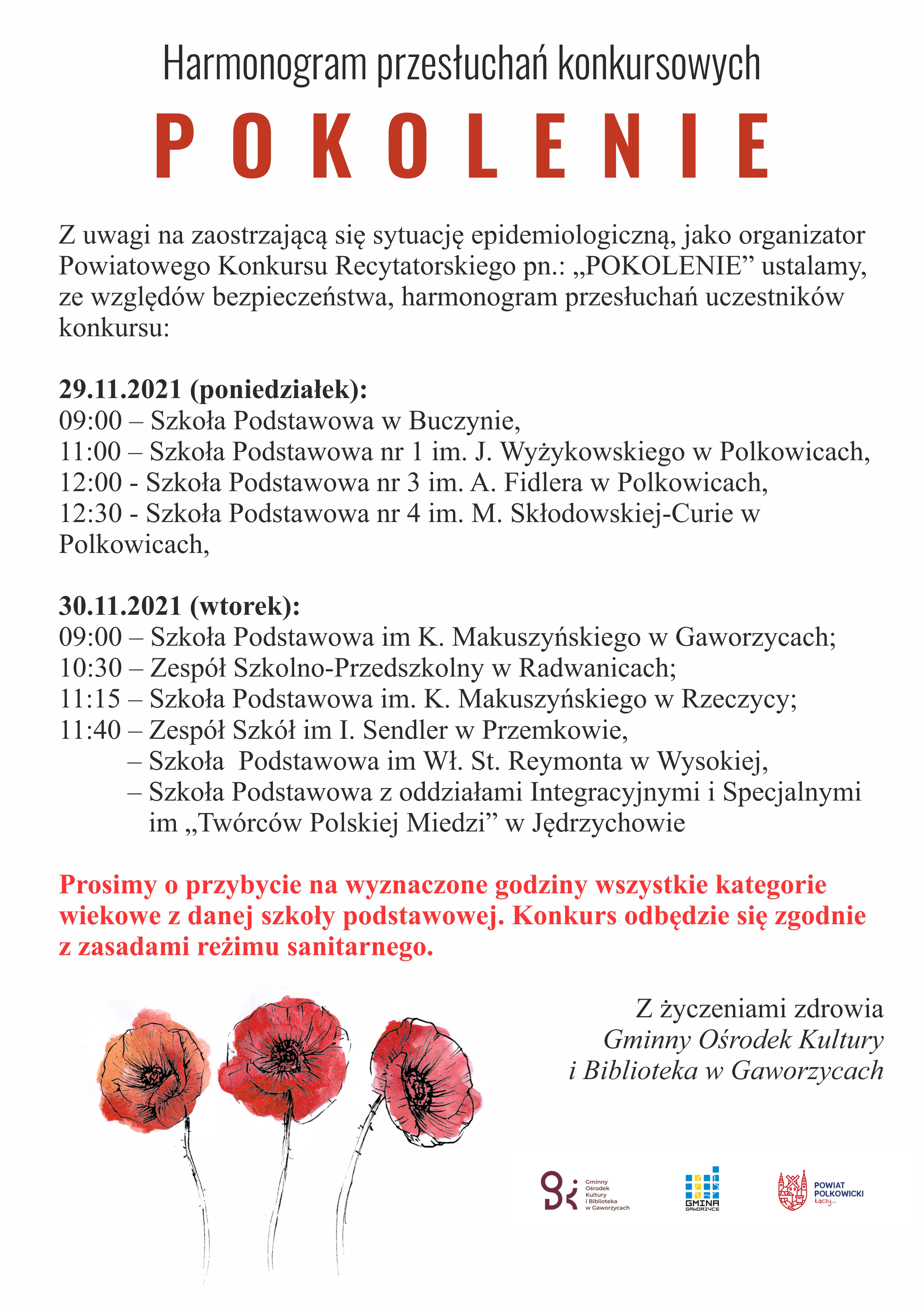 pokolenie harmonogram