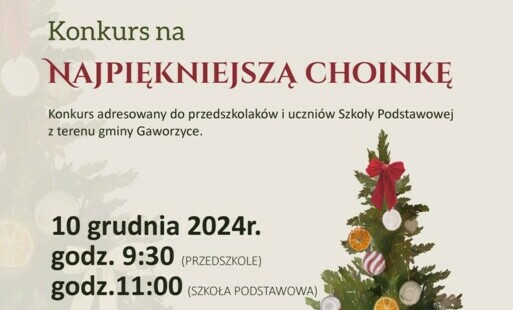 Zdjęcie do Konkurs na Najpiękniejszą Choinkę Bożonarodzeniową