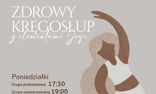 Zdjęcie do Zdrowy kręgosłup z elementami Jogi. Zmiana godzin zajęć.