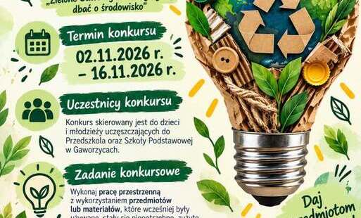 Zdjęcie do Ekologiczny konkurs dla dzieci i ekologiczne prelekcje 